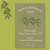 Etikett für Rustikales Olivenöl