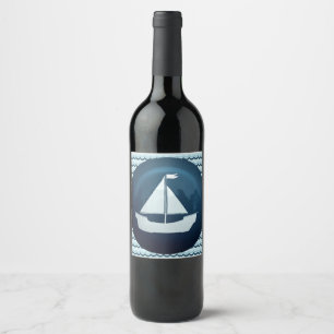 Etikett für Sailboat