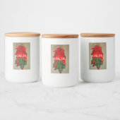 Etikett für Salsa-Lebensmittelbehälter (Flaschen)