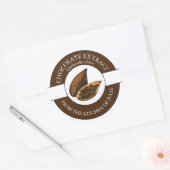 Etikett für Schokolade Runder Aufkleber (Umschlag)