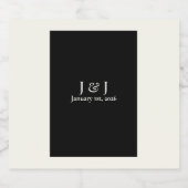 Etikett für Schwarz-Weiß-Bier/Apfelflasche (Einzelnes Label)