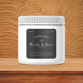 Etikett für Schwarz/Weiß Quadratischer Aufkleber