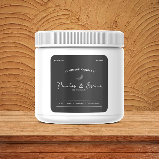 Etikett für Schwarz/Weiß Quadratischer Aufkleber