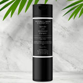 Etikett für Schwarz-weiße wasserdichte Kosmetikfla