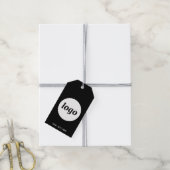 Etikett für Schwarze Logostempel für Unternehmensp Geschenkanhänger (Mit Garn)