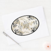 Etikett für schwarze Tränke Ovaler Aufkleber (Umschlag)