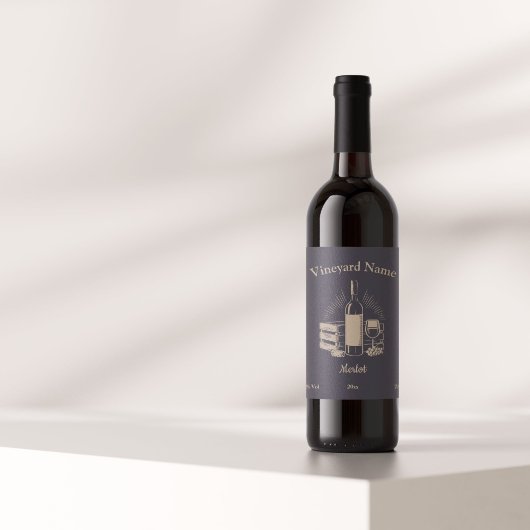 Etikett für schwarze und goldene Flaschen