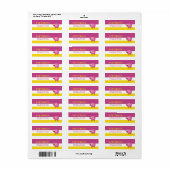 Etikett für Schweinefleisch und Bienenrückgabe (Vorne)