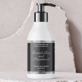 Etikett für Silber und Grau-Foil-Kosmetik Rechteckiger Aufkleber