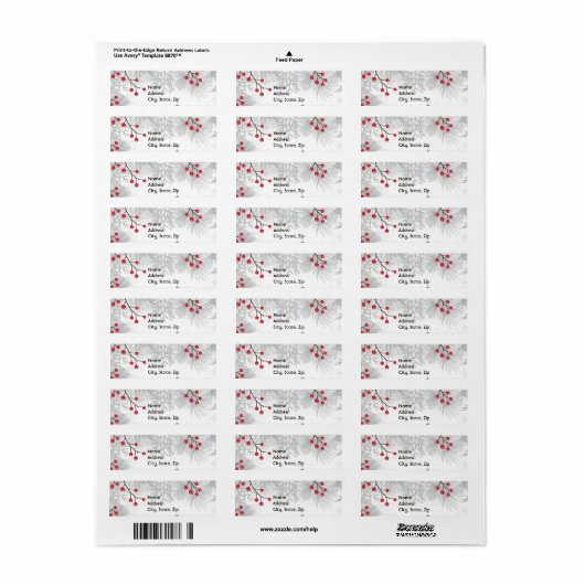 Etikett für Silberwaren und Beeren (Vorne)