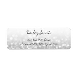 Etikett für Silver Glitzer