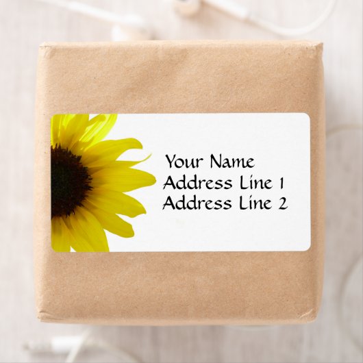 Etikett für Sonnenblumen (Insitu)