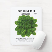 Etikett für Spinat-Saatgut Mousepad (Mit Mouse)