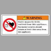 Etikett für statische Magnetfelder