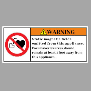 Etikett für statische Magnetfelder