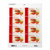 Etikett für Tomate oder Nudelsoße (Vorne)