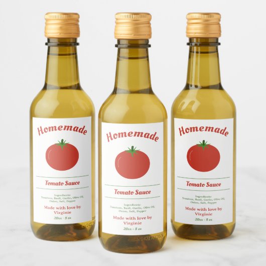 Etikett für Tomato Sauce (Flaschen)