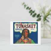 Etikett für Tonasket-Apple - Tonasket, WA Postkarte (Stehend Vorderseite)