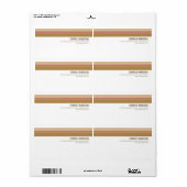 Etikett für Tonstreifen (Vorne)