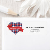 Etikett für verheiratete und einfache Adresse (Insitu)