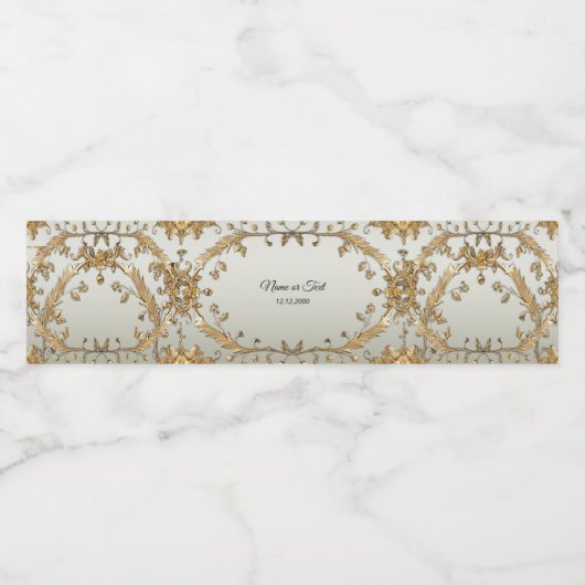 Etikett für Verziertes Wasser (Einzelnes Label)