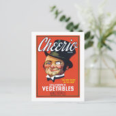 Etikett für Vintage Gemüse Postkarte (Stehend Vorderseite)