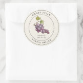 Etikett für Vintage Konservendosen Runder Aufkleber (Tasche)