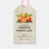 Etikett für Vintage Orangenmarmelade Geschenkanhänger (Vorderseite)