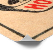 Etikett für Vintage Pferde Poster (Ecke)