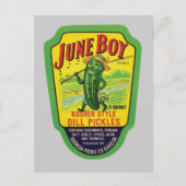 Etikett für Vintage Pickeln Postkarte (Vorderseite)