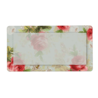 Etikett für Vintage Rose