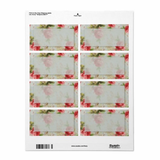 Etikett für Vintage Rose (Vorne)