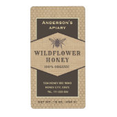 Etikett für Vintage rustikale Leinen (Vorne)