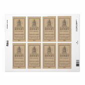 Etikett für Vintage rustikale Leinen (Vorne)