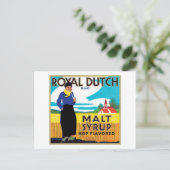 Etikett für Vintage Sirup-Lebensmittel Postkarte (Stehend Vorderseite)