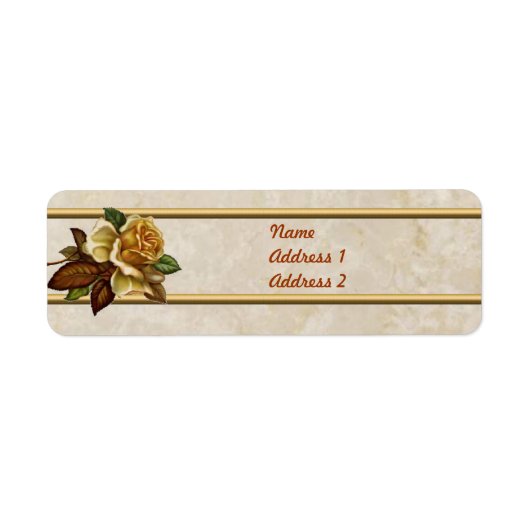 Etikett für Vintage Vanilla-Rose (Vorne)