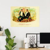 Etikett für Vintage Zigarrenboxen Poster (Heimbüro)