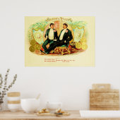 Etikett für Vintage Zigarrenboxen Poster (Küche)