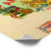 Etikett für Vintage Zigarrenboxen Poster (Ecke)