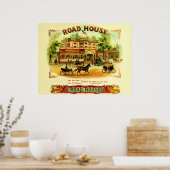 Etikett für Vintage Zigarrenboxen Poster (Küche)