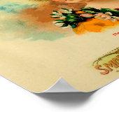 Etikett für Vintage Zigarrenboxen Poster (Ecke)