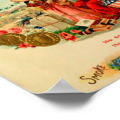 Etikett für Vintage Zigarrenboxen Poster (Ecke)