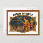 Etikett für Vintage Zigarrenboxen Postkarte (Vorne/Hinten)