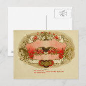 Etikett für Vintage Zigarrenboxen Postkarte (Vorne/Hinten)