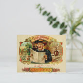 Etikett für Vintage Zigarrenboxen Postkarte (Stehend Vorderseite)