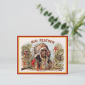 Etikett für Vintage Zigarrenboxen Postkarte (Stehend Vorderseite)