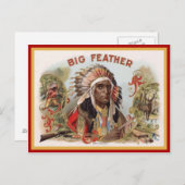 Etikett für Vintage Zigarrenboxen Postkarte (Vorne/Hinten)