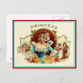 Etikett für Vintage Zigarrenboxen Postkarte (Vorne/Hinten)
