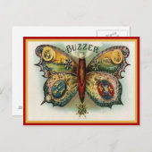 Etikett für Vintage Zigarrenboxen Postkarte (Vorne/Hinten)