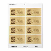 Etikett für Vintages Papier Buchstaben S (Vorne)